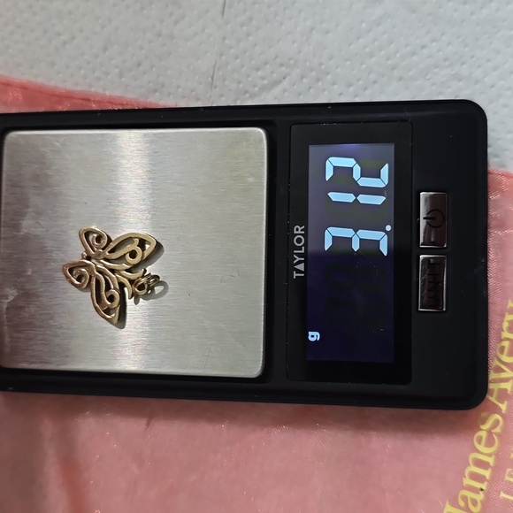 James Avery 14K Yellow Gold Butterfly Pendant - Picture 7 of 7